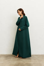 Load image into Gallery viewer, Zip 'n' Chic Crepe Abaya (Dark Green)