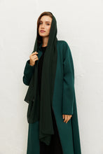 Load image into Gallery viewer, Zip 'n' Chic Crepe Abaya (Dark Green)